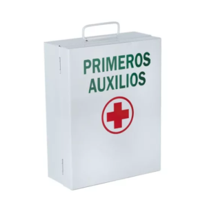 Botiquin de primeros auxilios con elementos